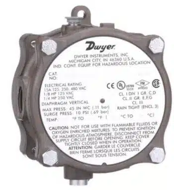 Dwyer 195002F Pressure Switch